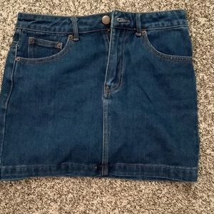 forever 21 denim skirt